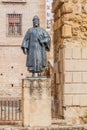 CORDOBA, SPAIN - NOVEMBER 5, 2017: Statue of Ibn Hazm in Cordob