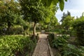 Garden of the Alcazar of the Christian Monarchs in Cordoba, Spain