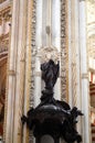Cordoba, Spain 03.27.2019: Preaching pulpit on the epistle side Royalty Free Stock Photo