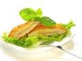 Cordon bleu, isolated Royalty Free Stock Photo