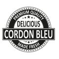 Cordon Bleu. STAMP vector. food recipe illustration, engraving, ink, line art, vector.