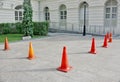 Cordoned off area Royalty Free Stock Photo