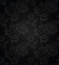 Corduroy dark background, ornamental flowers texture Royalty Free Stock Photo