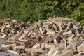 Cordwood in pile for sale Royalty Free Stock Photo