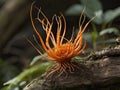 Cordyceps (Cordyceps sinensis) in the garden