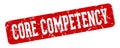 core competency rectangular sign. core competency stamp Royalty Free Stock Photo