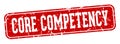 core competency rectangular sign. core competency stamp Royalty Free Stock Photo