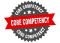 core competency sign. core competency circular band label. core competency sticker Royalty Free Stock Photo