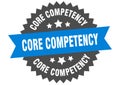 core competency sign. core competency circular band label. core competency sticker Royalty Free Stock Photo