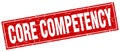core competency stamp Royalty Free Stock Photo
