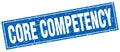 core competency stamp Royalty Free Stock Photo