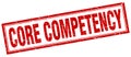 core competency stamp Royalty Free Stock Photo