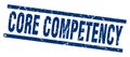 core competency stamp Royalty Free Stock Photo