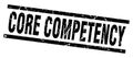 core competency stamp Royalty Free Stock Photo
