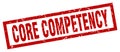 core competency stamp Royalty Free Stock Photo
