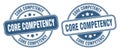 Core competency stamp. core competency label. round grunge sign Royalty Free Stock Photo