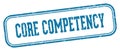 core competency stamp. core competency rectangular stamp on white background Royalty Free Stock Photo