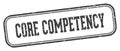 core competency stamp. core competency rectangular stamp on white background Royalty Free Stock Photo