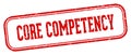 core competency stamp. core competency rectangular stamp on white background Royalty Free Stock Photo