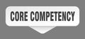 core competency sticker. core competency sign isolated on gray background Royalty Free Stock Photo