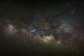 Core of Milky Way. Galactic center of the milky way, Long exposure photograph,with grain Royalty Free Stock Photo