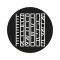 Core sampling line black icon. Sign for web page, mobile app, button