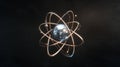 Core Spark: Visualizing an Atomic Particle. Generative AI Royalty Free Stock Photo