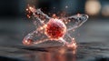 Core Spark: Visualizing an Atomic Particle. Generative AI Royalty Free Stock Photo