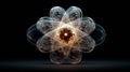 Core Spark: Visualizing an Atomic Particle. Generative AI Royalty Free Stock Photo