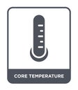 core temperature icon in trendy design style. core temperature icon isolated on white background. core temperature vector icon