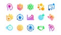 Core values icons. Integrity, Target purpose and Strategy. Helping hand, goal. Classic set. Vector