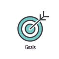 Core Values Outline or Line Icon Conveying Specific Purpose