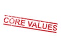 Core Values Rubber Stamp Royalty Free Stock Photo