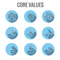 Core Values with Social Responsibility Image - Business Ethics a