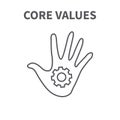 Core Values with Social Responsibility Image - Business Ethics a