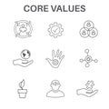 Core Values with Social Responsibility Image - Business Ethics a