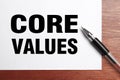 Core Values Royalty Free Stock Photo