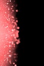 Coral pink, peach and black glitter sparkle background Royalty Free Stock Photo