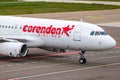 Corendon Airlines Airbus A320-231 passenger plane arriving at Eindhoven Airport. The Netherlands - October 12, 2019