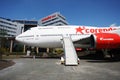 Corendon Boeing 747 in hotel garden