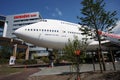 Corendon Boeing 747 in hotel garden