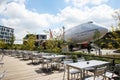 Corendon Boeing 747 in hotel garden