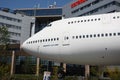 Corendon Boeing 747 in hotel garden