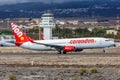Corendon Dutch Airlines Boeing 737-800 airplane Tenerife South airport