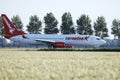 Corendon plane taxiing to Polderbaan