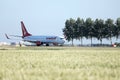 Corendon plane taxiing to Polderbaan