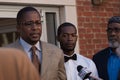 Corey Long Arrest at Charlottesville District Court with Malik Zulu Shabbaz Royalty Free Stock Photo