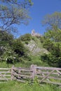 Corfe Castle in Dorset Royalty Free Stock Photo