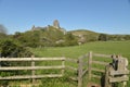 Corfe Castle in Dorset Royalty Free Stock Photo