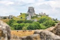 Corfe castle, Dorset, England, United Kingdom Royalty Free Stock Photo